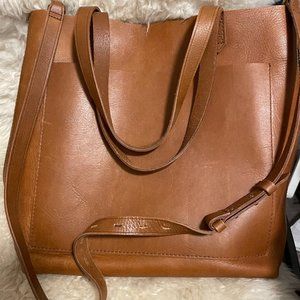 Madewell Medium Transport Tote- Light Brown